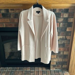 J Crew Sophie sweater blazer light pink